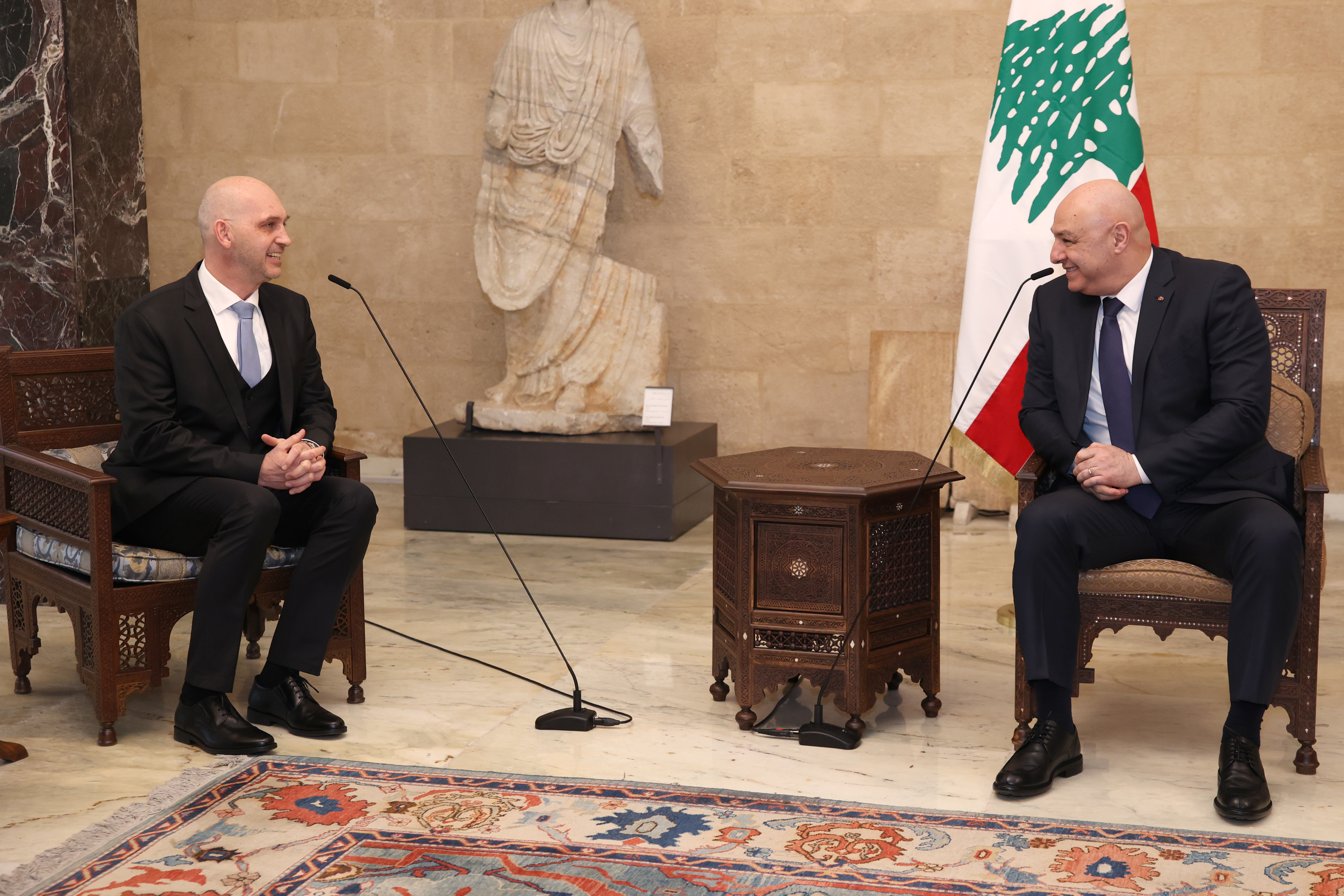Ambassador Iassen Tomov presented his letters of credence to General Joseph Aoun, President of the Lebanese Republic